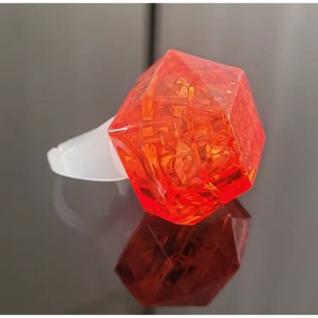 Anillo rey mago con luz color rojo