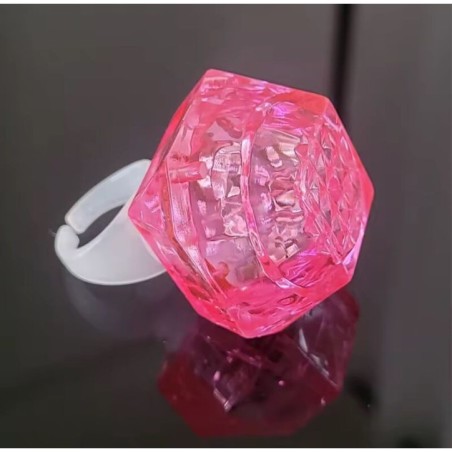 anillo rey mago con luz color rosa ANILLOLUZROSA