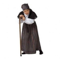 Disfraz abuelita talla 10 años infantil anciana