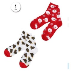 calcetines navidenos rojo o blanco 36 41 un par 32835 8433584328352