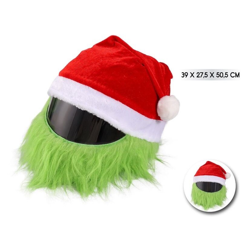 Gorro grinch para casco de moto