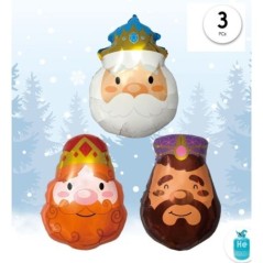 globos cara reyes magos 3 us 42x58 cm helio o aire 95226 8433584952267