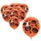 Globos naranjas calabazas 10 uds 30 cm