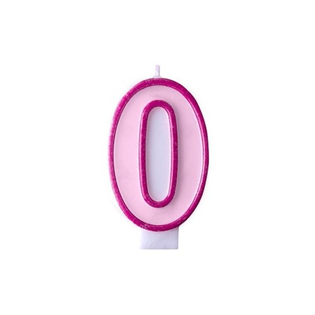 Vela cumpleaños rosa numero para cumpleaños Tus disfraces baratos