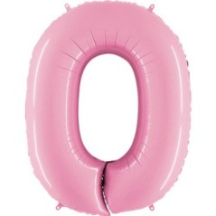 Globo numero rosa pastel 102 cm Tus disfraces baratos