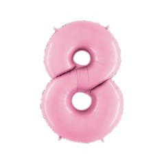 Globo numero rosa pastel 102 cm Tus disfraces baratos