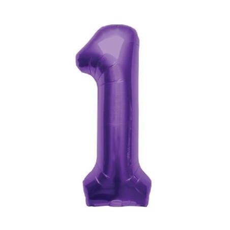 Globo numero color lila morado 86 cm helio