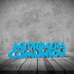 Letras Mi primera comunion 40 cm azul-Tus disfraces baratos