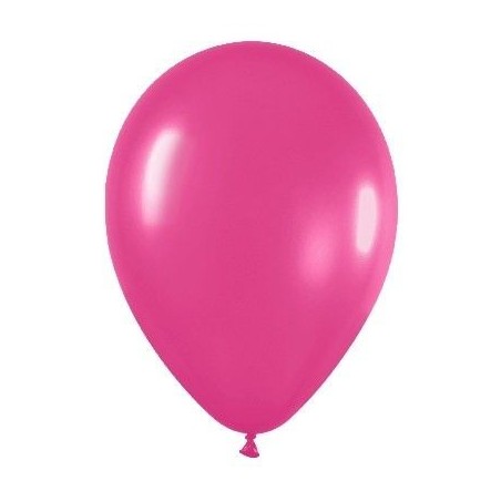 Globo fucsia metal 30 cm r 12 50 uds sempertex 7703340238166 R12 512