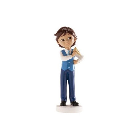 Figura niño de comunion con avion 13 cm