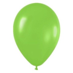 Globo verde lima de 30 cm 12" serpentex bolsa 50 unidades 7703340231860 R12 031