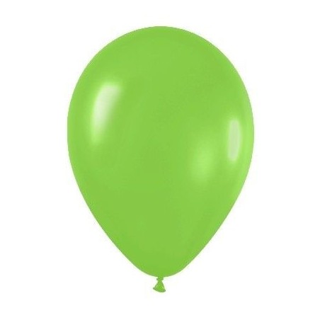 Globo verde lima de 30 cm 12" serpentex bolsa 50 unidades 7703340231860 R12 031