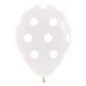 Globos transparentes con puntos blancos r12-30cm