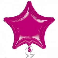 Globo estrella fucsia foil para helio 26635315661 3156602