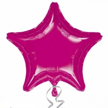 Globo estrella fucsia foil para helio 26635315661 3156602
