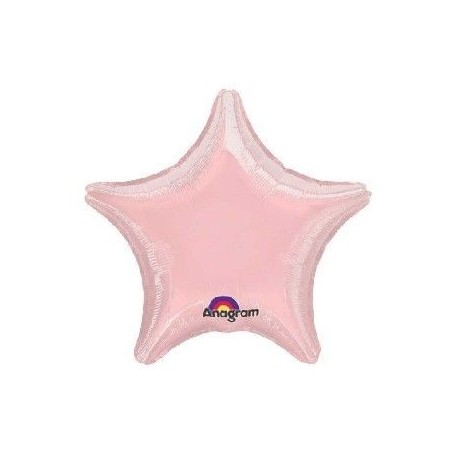 Globo estrella  rosa pastel 19 foil 8435525835745 690202