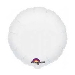 Globo blanco circulo 18  foil helio 45 cm 26635205955 2059502
