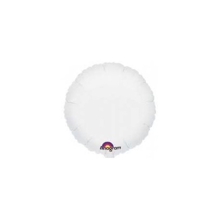 Globo blanco circulo 18  foil helio 45 cm 26635205955 2059502