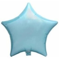 Globo estrella azul pastel 19 foil helio 26635071260 712602