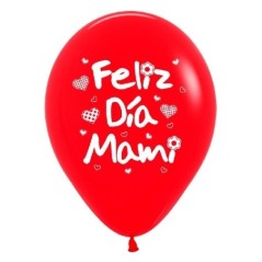 Globos latex feliz dia mami 12 30 cm 10 unidades 7703340410036 R12 MAMI