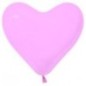 Globo corazon rosa latex 30 cm 12  50 unidades