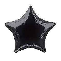Globo estrella negro claro 50 cm 11179533305 53330