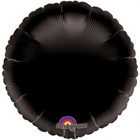 Globo circulo negro 18 45 cm helio o aire 26635006811 68101