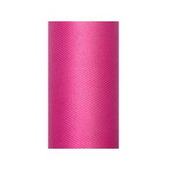 Tul rosa fucsia rollo de 9 mt x 15 cm para decoraciones 5901157451514 TIU15 006