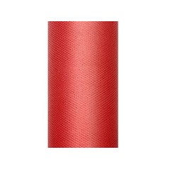 Tul rojo rollo de 9 mt x 15 cm para decoraciones 5901157464569 TIU15 007