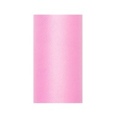 Tul rosa claro rollo de 9 mt x 15 cm para decoraciones 5901157451484 TIU15 081
