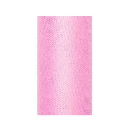 Tul rosa claro rollo de 9 mt x 15 cm para decoraciones 5901157451484 TIU15 081