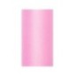 Tul rosa claro rollo de 9 mt x 15 cm para decoraciones