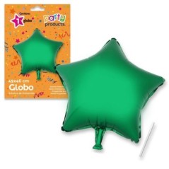 Globo estrella verde de 49 x 46 cm helio o aire 8424345684411 68441