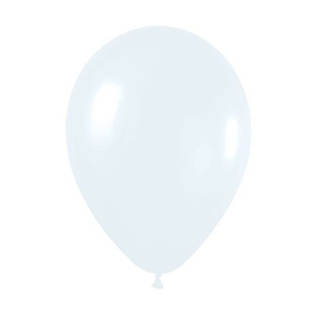 Globo blanco de 30 cm serpentex bolsa 12 unidades 7703340230238 R12 005 12