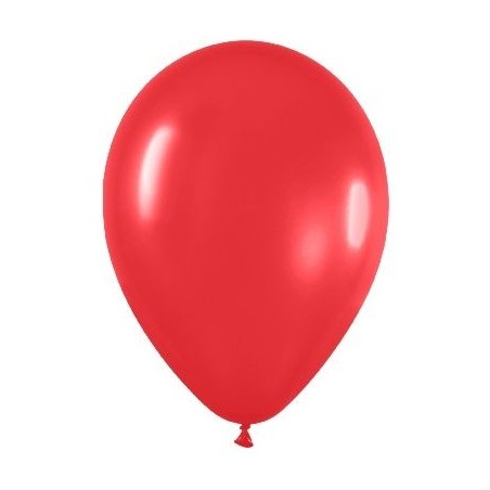 Globo rojo de 30 cm 12"  serpentex bolsa 12 unidades 7703340231235 R12 015 12