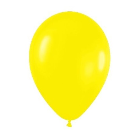 Globo amarillo de 30 cm 12" serpentex bolsa 12 unidades 7703340230535 R12 020 12