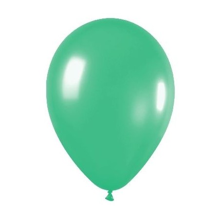 Globo verde de 30 cm 12"  serpentex bolsa 12 unidades 7703340230436 R12 030 12