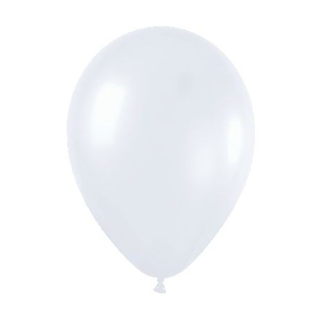 Globo blanco perlado de 30 cm serpentex bolsa 12 unidades 7703340236131 R12 406 12