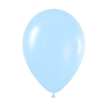 Globo satin azul de 30 cm serpentex bolsa 12 unidades 7703340236438 R12 440 12