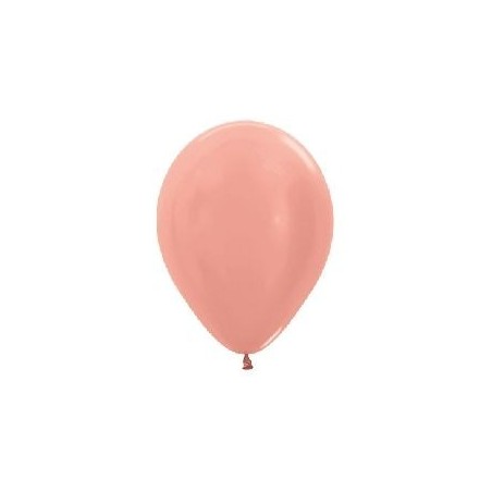 Globo metal rosa dorado de 30 cm 12"  serpentex bolsa 50 unidades 7703340124391 R12 568