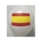 Globos blancos bandera de españa 30 cm 12 uds