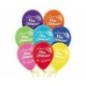 Globos feliz cumpleaños impresos 2 caras 30 cm