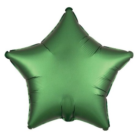 Globo estrella esmeralda satin 45 cm helio o aire 18" 26635385886 3858801