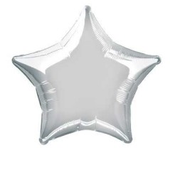 Globo estrella plateado 45cm 26635305761 3057601