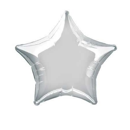 Globo estrella plateado 45cm 26635305761 3057601