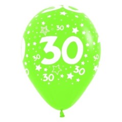 Globos latex n 30 10 unidades 30 cm 12 colores surtidos 7703340123929 R12 N30