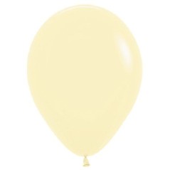 Globo Sempertex 18" 45 cm Amarillo Pastel 6 uds 7703340154596 R18 620
