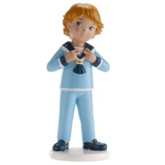 Figura niño comunion rubio Borja 16 cm-Tus disfraces baratos