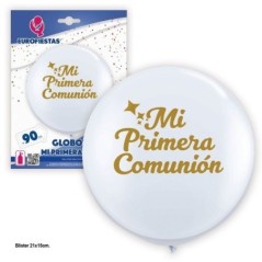 Globo Mi primera comunion gigante 90 cm-Tus disfraces baratos