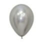 Globo reflex plata R5 12,5 cm 50 uds
